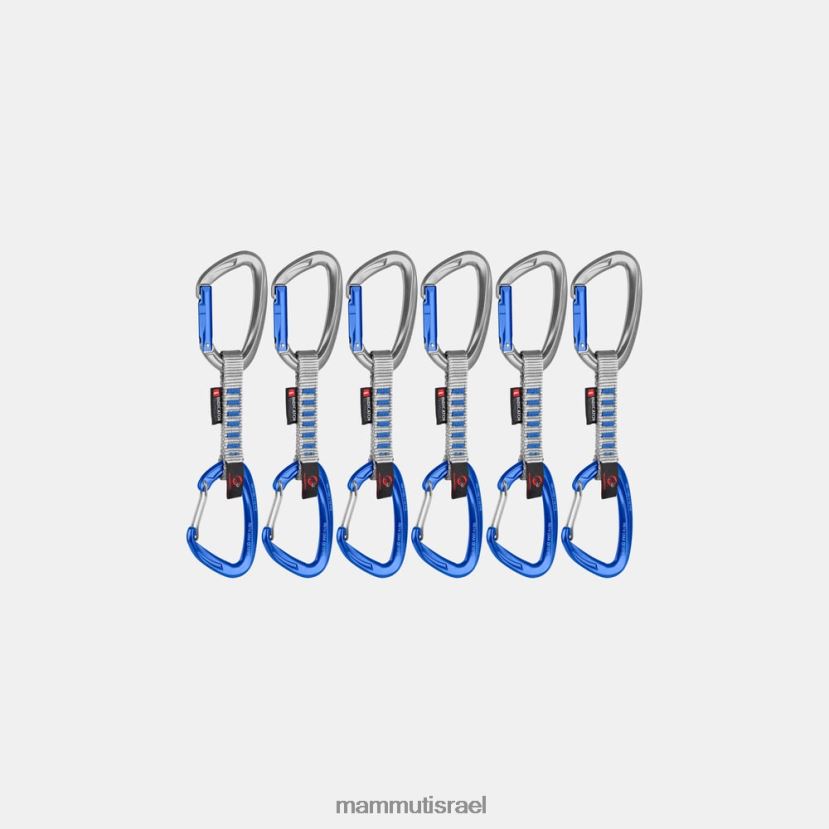 Mammut לִשְׁנֵי הַמִינִים חוט מנעול מקשים 10 ס"מ מחוון 6 חבילות משיכה מהירה TV0220442 צִיוּד כסף-אולטרמרין