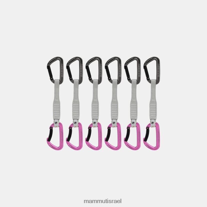 Mammut לִשְׁנֵי הַמִינִים סוס עבודה נעילת מפתחות 17 ס"מ 6 חבילות משיכה מהירה TV02201356 צִיוּד אפור-ורוד
