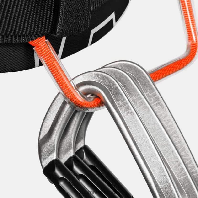 Mammut לִשְׁנֵי הַמִינִים רתמת 4 מגלשות TV02201368 צִיוּד שָׁחוֹר