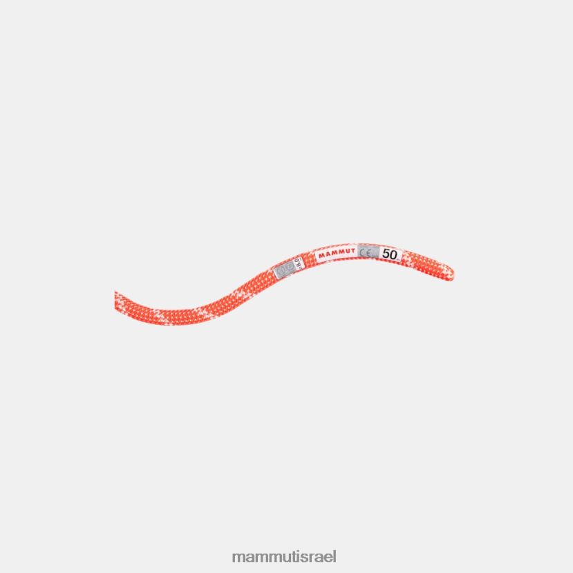 Mammut לִשְׁנֵי הַמִינִים חבל 8.0 אלפיני קלאסי TV0220505 צִיוּד כתום-לבן