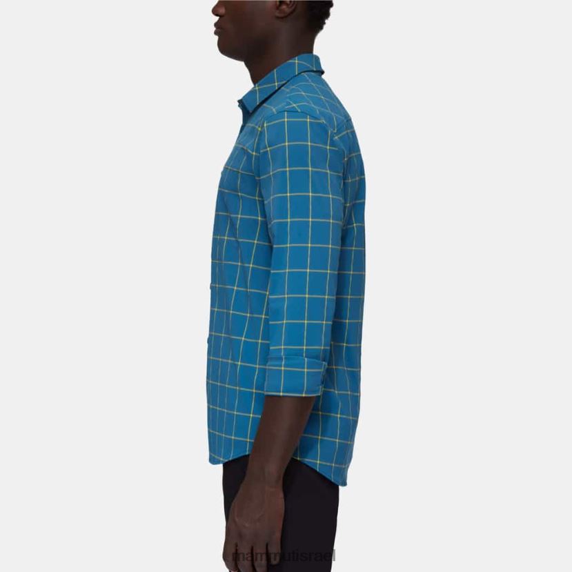 Mammut גברים חולצת הרים עם שרוולים ארוכים TV02201029 הַלבָּשָׁה שיא קרח עמוק