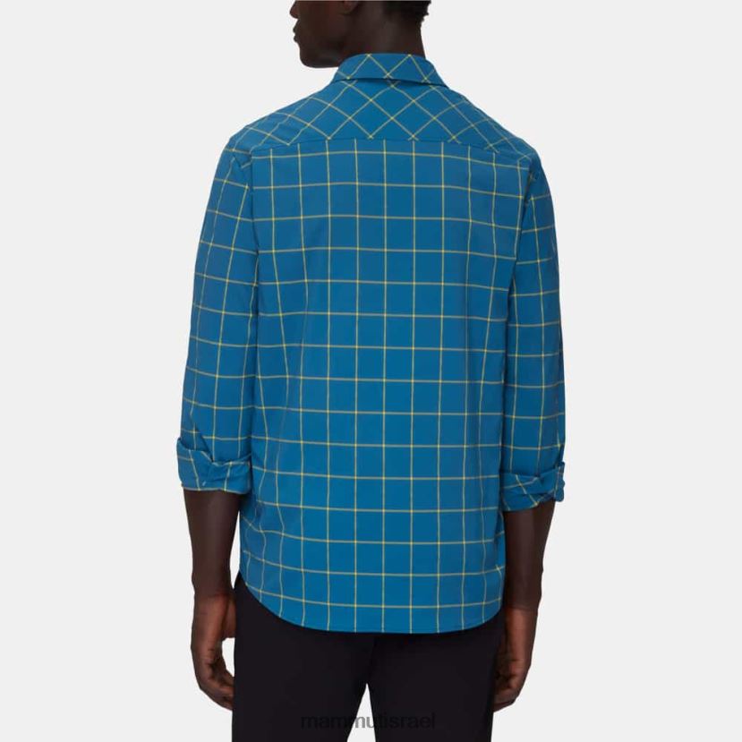 Mammut גברים חולצת הרים עם שרוולים ארוכים TV02201029 הַלבָּשָׁה שיא קרח עמוק