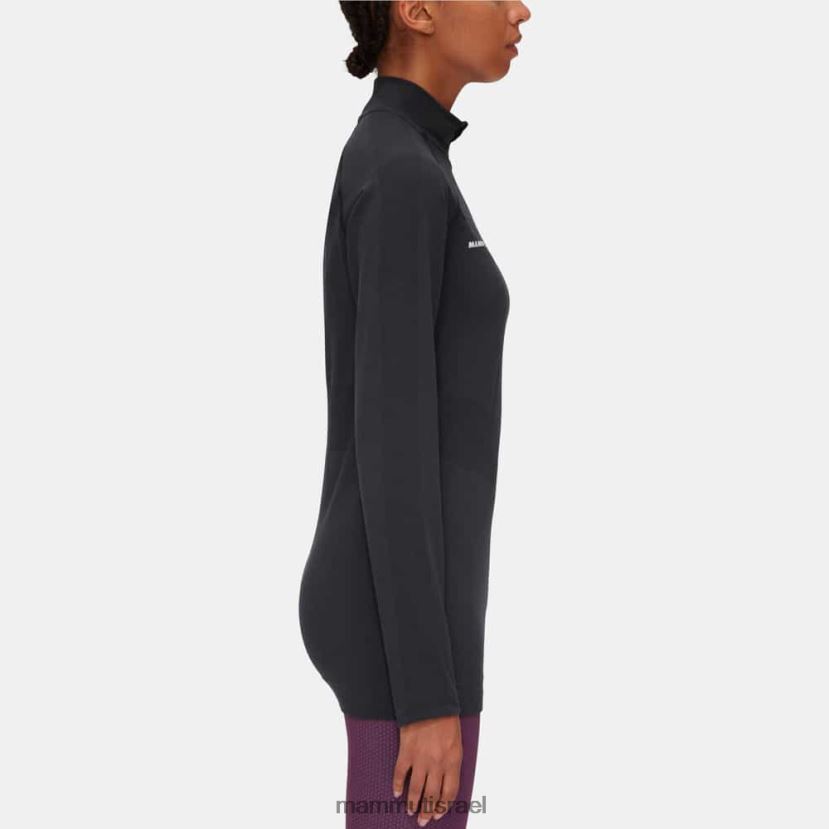 Mammut נשים טריפט חצי רוכסן שרוול ארוך TV02201049 הַלבָּשָׁה שָׁחוֹר