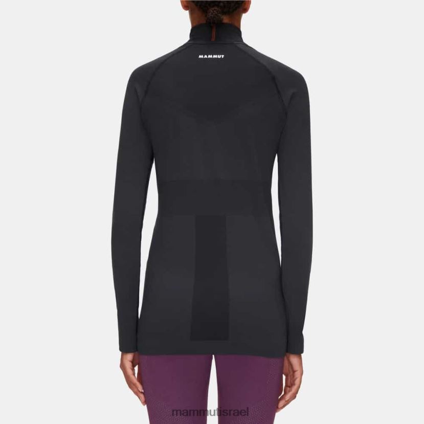 Mammut נשים טריפט חצי רוכסן שרוול ארוך TV02201049 הַלבָּשָׁה שָׁחוֹר