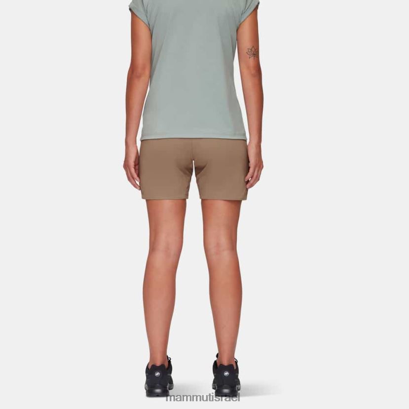 Mammut נשים מכנסי טיולים קצרים TV02201080 הַלבָּשָׁה חול כהה