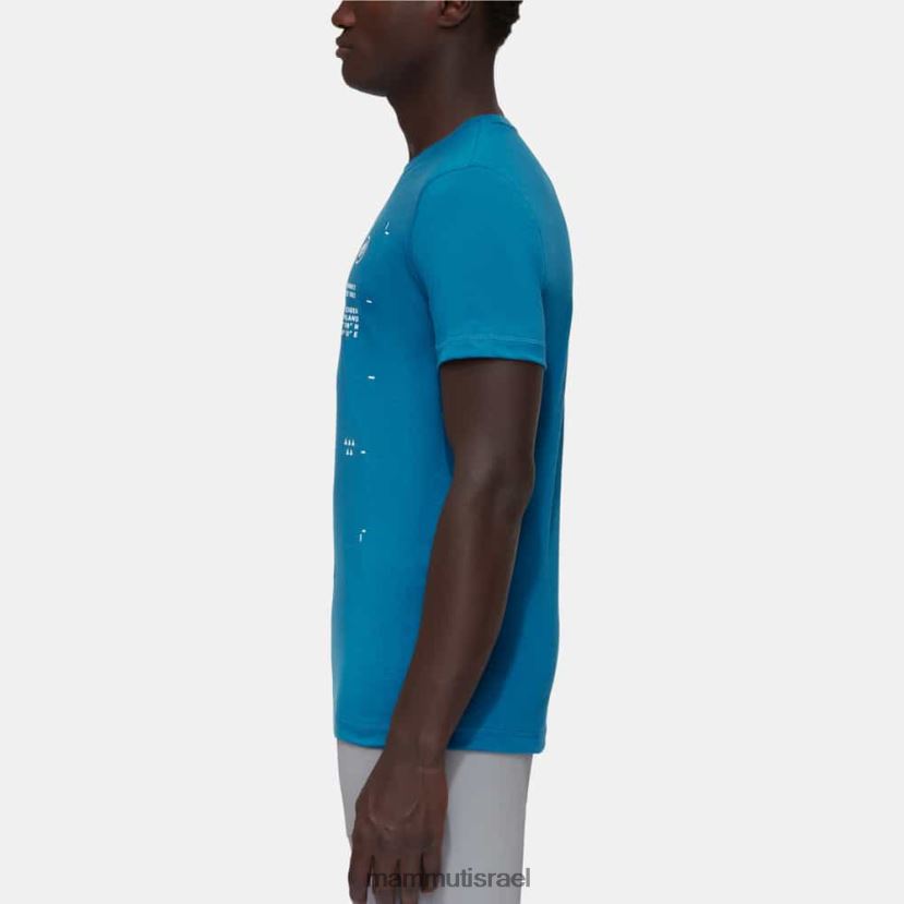 Mammut גברים שיא חולצת טריקו TV02201097 הַלבָּשָׁה קרח עמוק