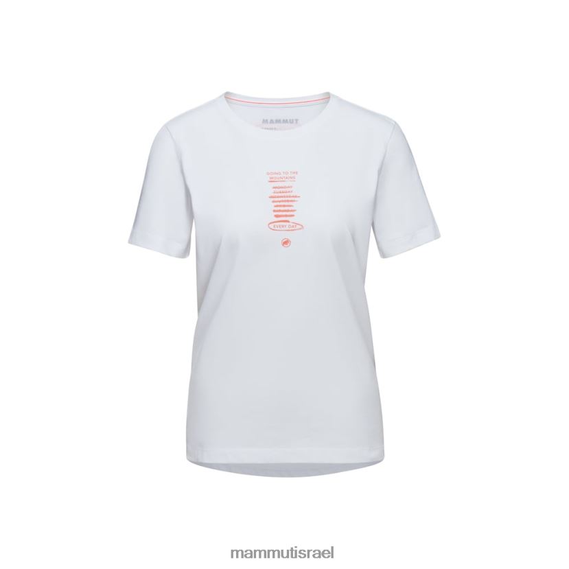 Mammut נשים חולצת טריקו כל יום TV02201098 הַלבָּשָׁה לבן
