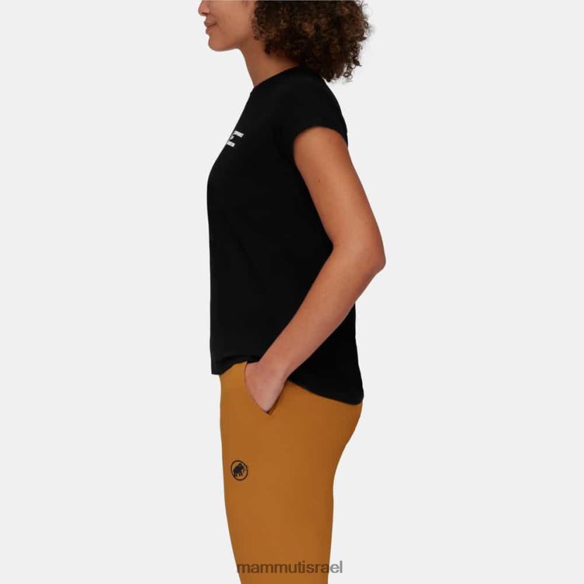 Mammut נשים חולצת טריקו מחוץ להרים TV02201114 הַלבָּשָׁה שָׁחוֹר