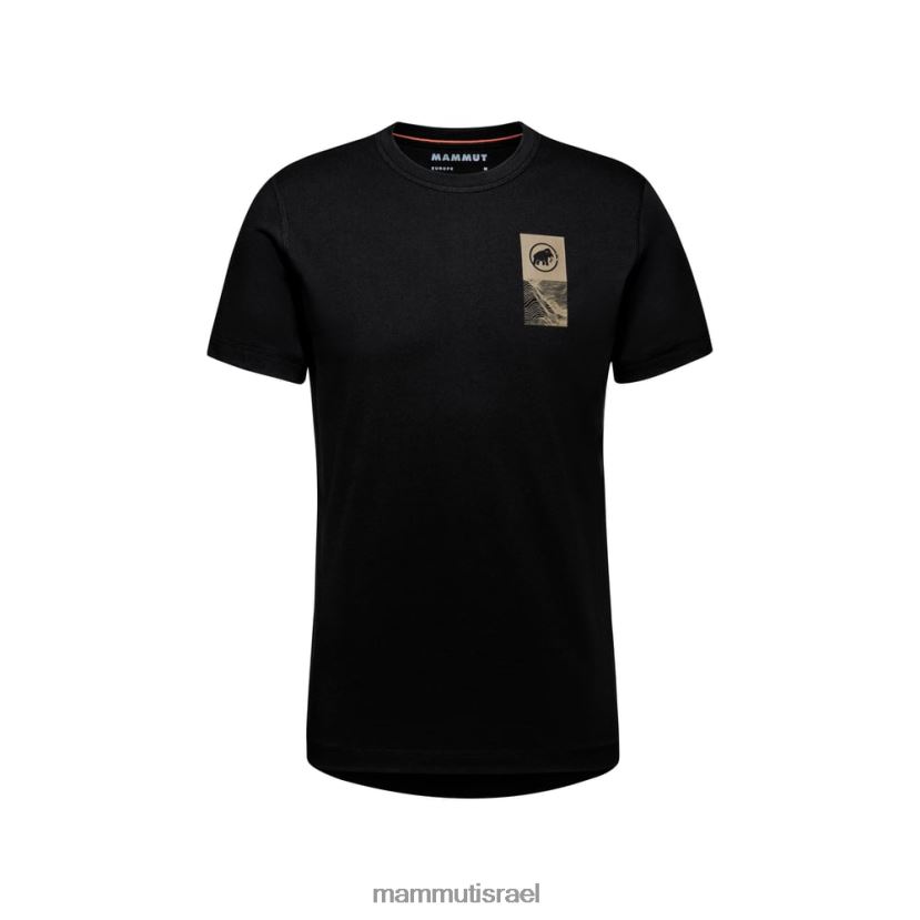 Mammut גברים סמל חולצת טריקו ליבה TV0220113 הַלבָּשָׁה שָׁחוֹר