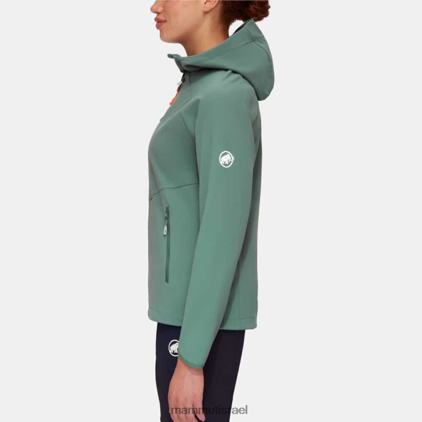 Mammut נשים נוחות אולטימטיבית אז מעיל ברדס TV022015 הַלבָּשָׁה ירקן כהה