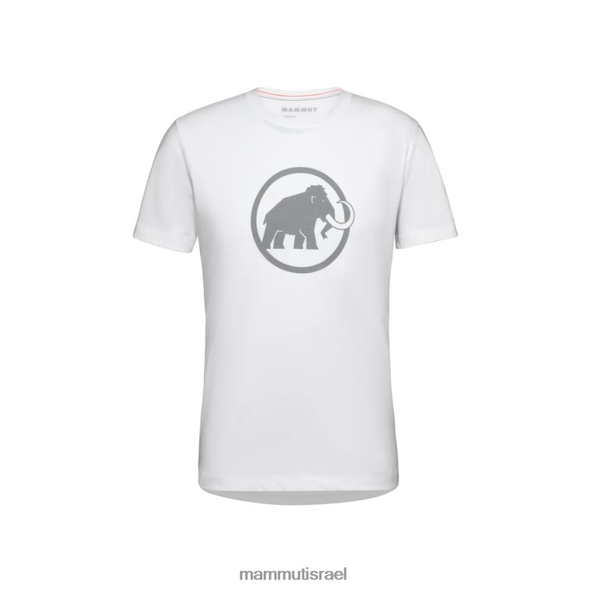 Mammut גברים חולצת טריקו מחזירה אור TV0220163 הַלבָּשָׁה לבן
