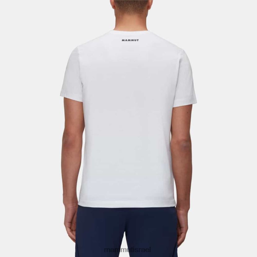 Mammut גברים חולצת טריקו מחזירה אור TV0220163 הַלבָּשָׁה לבן