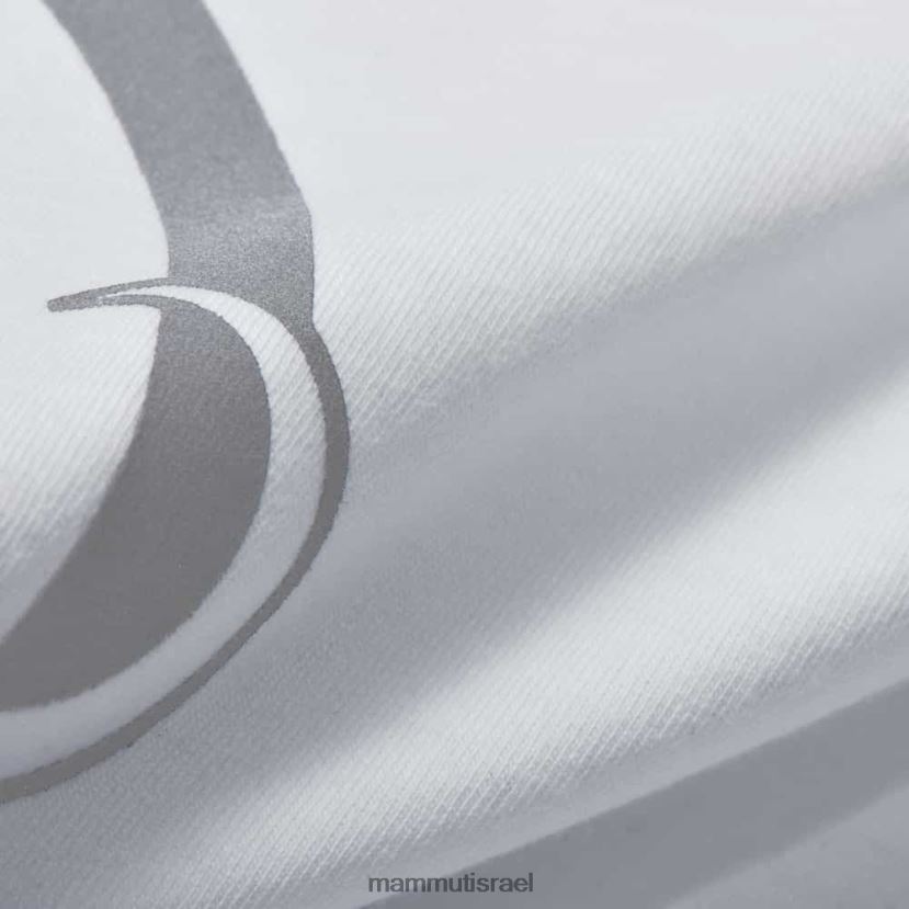 Mammut גברים חולצת טריקו מחזירה אור TV0220163 הַלבָּשָׁה לבן