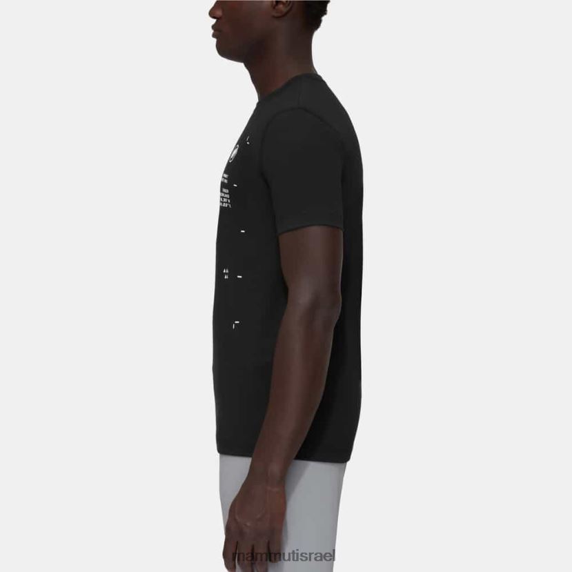 Mammut גברים שיא חולצת טריקו TV0220252 הַלבָּשָׁה שָׁחוֹר