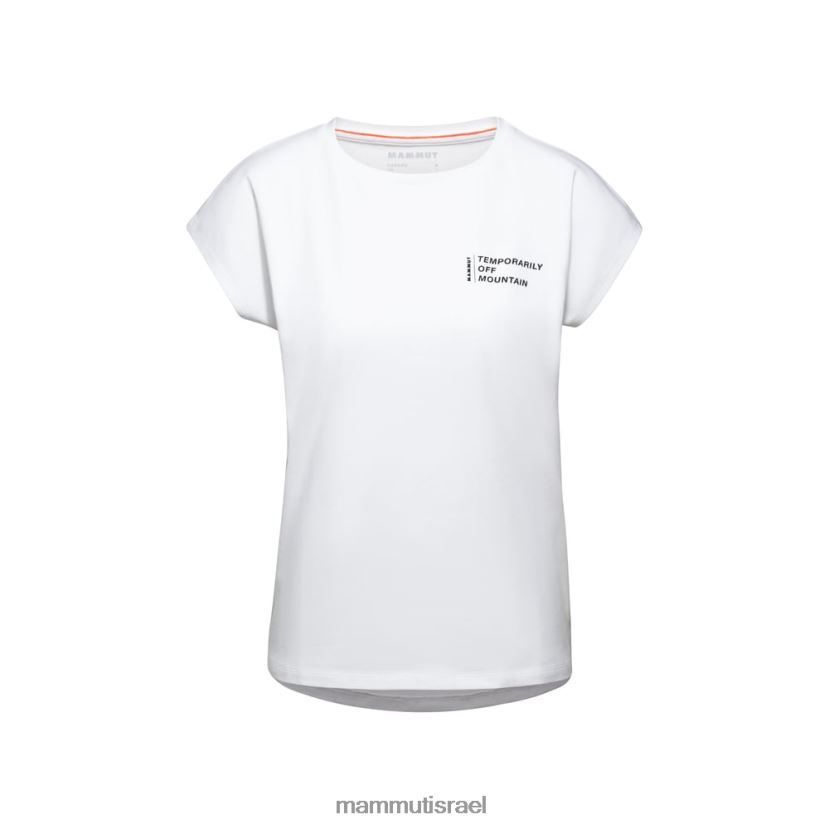 Mammut נשים חולצת טריקו מחוץ להרים TV0220263 הַלבָּשָׁה לבן