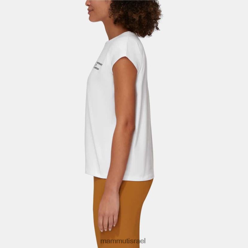 Mammut נשים חולצת טריקו מחוץ להרים TV0220263 הַלבָּשָׁה לבן