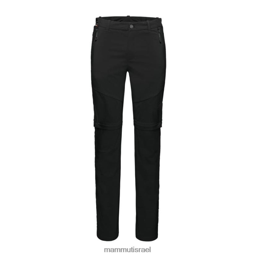 Mammut גברים מכנסי רוכסן לטיולים TV0220266 הַלבָּשָׁה שָׁחוֹר