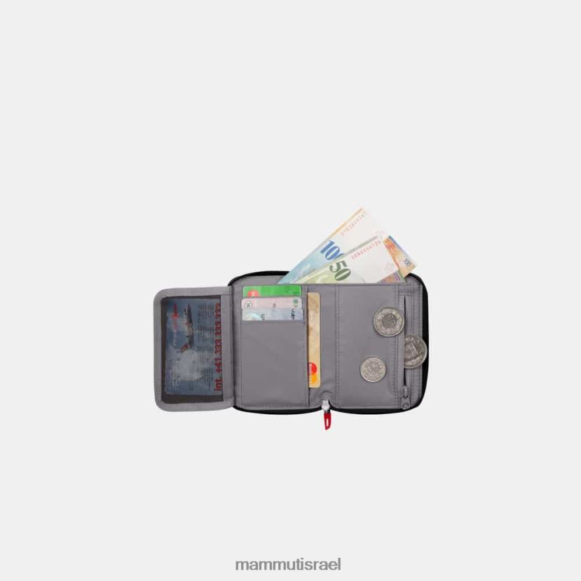 Mammut לִשְׁנֵי הַמִינִים ארנק רוכסן מלאנג' TV0220619 צִיוּד שָׁחוֹר