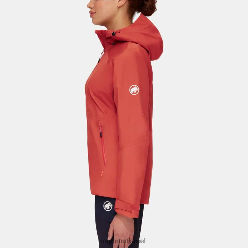 Mammut נשים להעביר סיור ז'קט קפוצ'ון TV022067 הַלבָּשָׁה טרקוטה