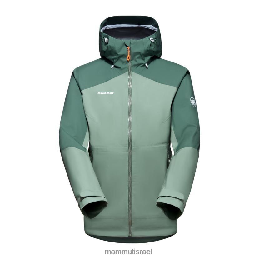 Mammut נשים להעביר סיור ז'קט קפוצ'ון TV0220746 הַלבָּשָׁה ירקן כהה ירקן