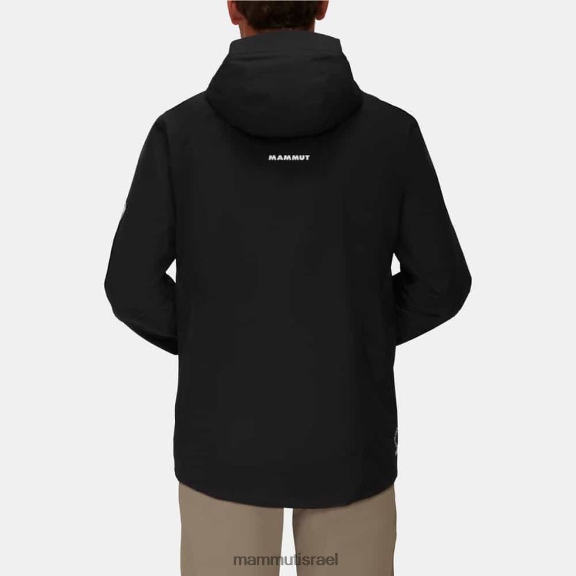 Mammut גברים להעביר סיור ז'קט קפוצ'ון TV0220748 הַלבָּשָׁה שָׁחוֹר