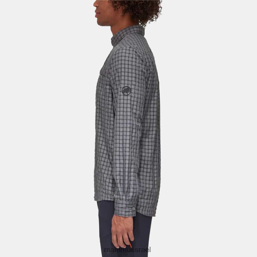 Mammut גברים חולצת לני עם שרוולים ארוכים TV0220915 הַלבָּשָׁה טיטניום-פנטום