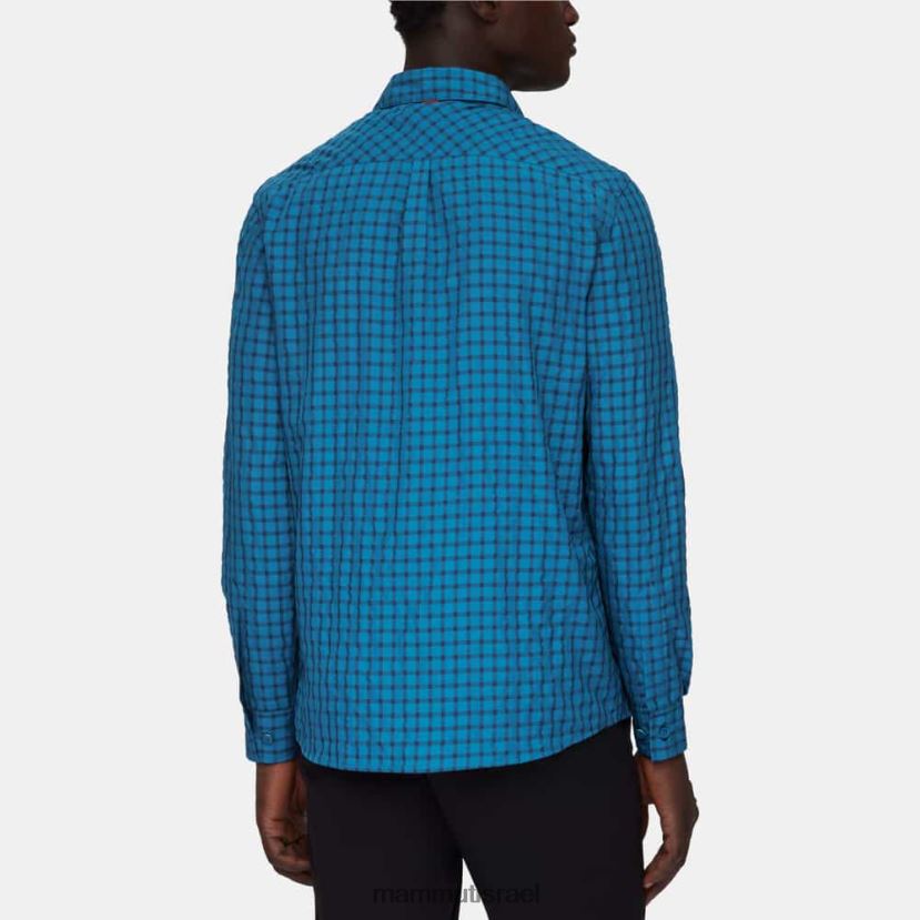 Mammut גברים חולצת לני עם שרוולים ארוכים TV0220916 הַלבָּשָׁה ימית קרח עמוקה