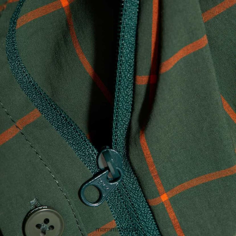 Mammut גברים חולצת הרים TV0220950 הַלבָּשָׁה יער-קלמנטינה כהה