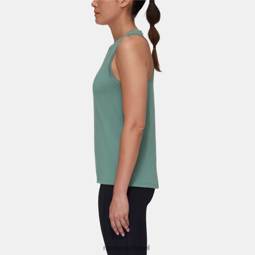 Mammut נשים לוגו הליבה העליון TV0220958 הַלבָּשָׁה ירקן כהה