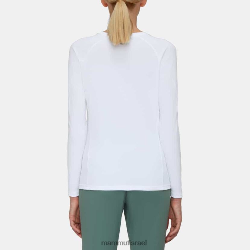 Mammut נשים aegility fl longsleeve TV02201126 הַלבָּשָׁה לבן