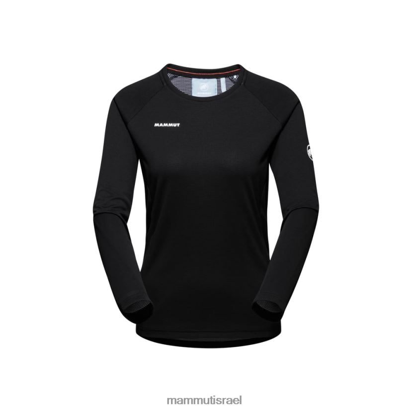 Mammut נשים aegility fl longsleeve TV0220267 הַלבָּשָׁה שָׁחוֹר