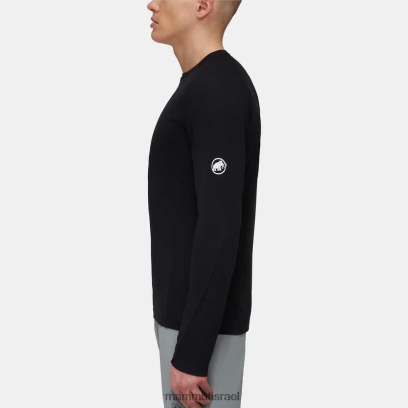 Mammut גברים aegility fl longsleeve TV0220268 הַלבָּשָׁה שָׁחוֹר