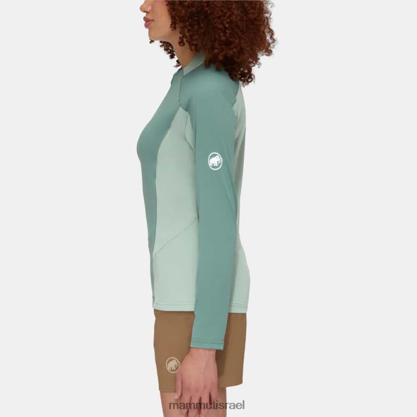 Mammut נשים aenergy fl חצי רוכסן שרוול ארוך TV0220847 הַלבָּשָׁה ירקן כהה