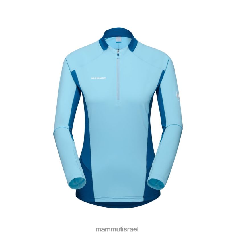 Mammut נשים aenergy fl חצי רוכסן שרוול ארוך TV0220848 הַלבָּשָׁה קרח כחול-עמוק קריר