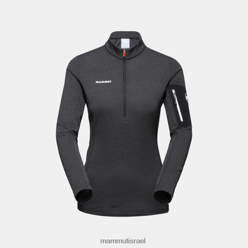 Mammut נשים aenergy light ml חצי רוכסן משיכה TV0220933 הַלבָּשָׁה שחור-פנטום