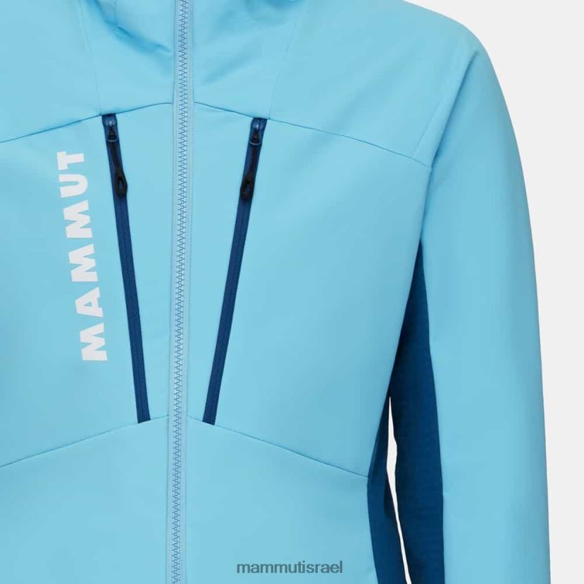 Mammut נשים ז'קט קפוצ'ון היברידי של aenergy so TV0220696 הַלבָּשָׁה קרח כחול-עמוק קריר