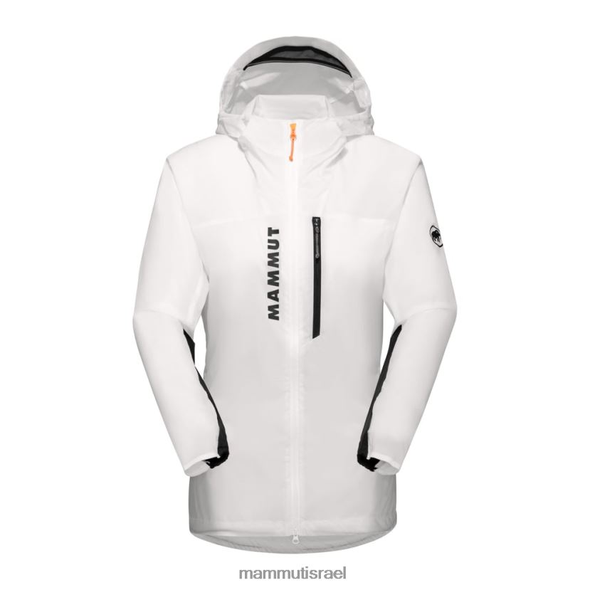 Mammut נשים מעיל קפוצ'ון aenergy wb TV02205 הַלבָּשָׁה לבן שחור