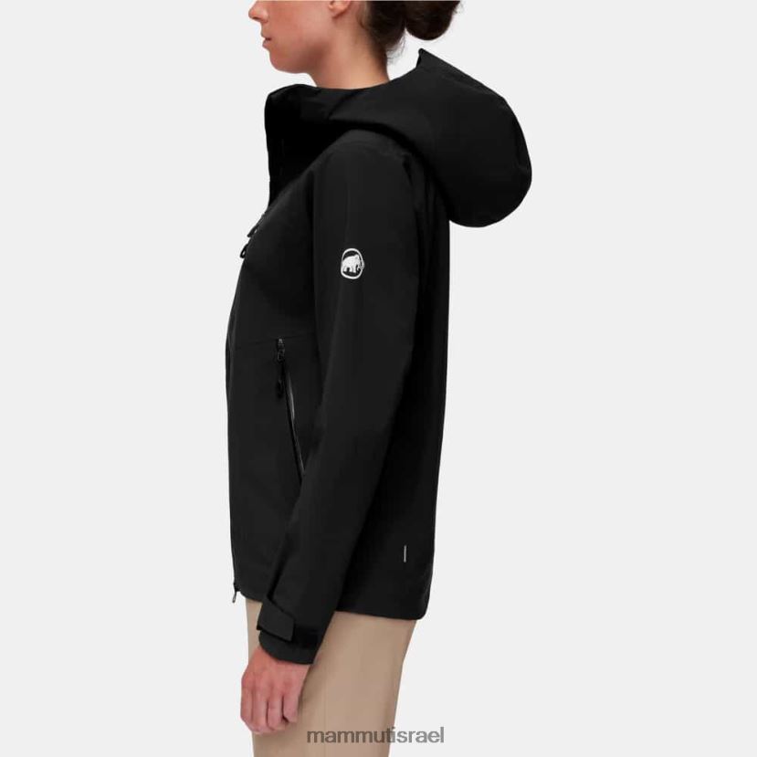 Mammut נשים מעיל קפוצ'ון של alto guide hs TV022011 הַלבָּשָׁה שָׁחוֹר