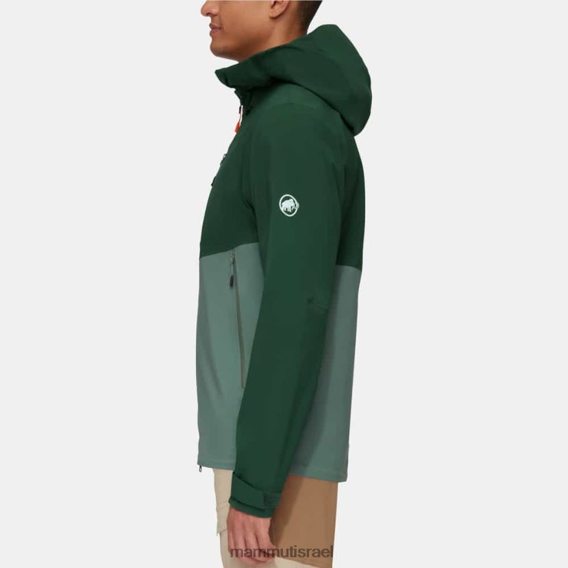 Mammut גברים מעיל קפוצ'ון של alto guide hs TV0220698 הַלבָּשָׁה עצי ירקן כהים