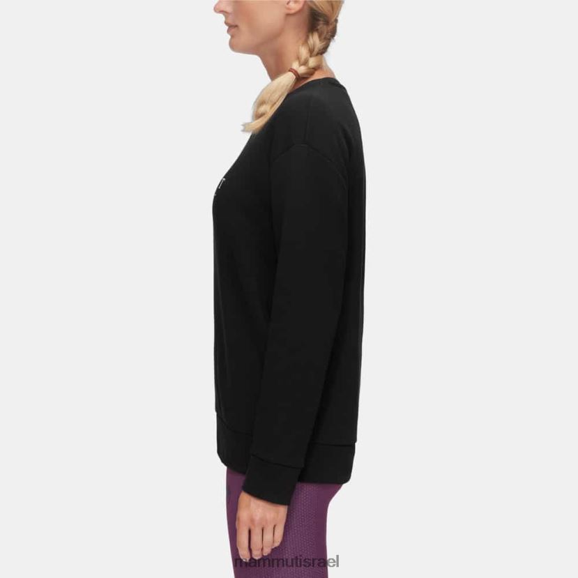 Mammut נשים לוגו צוואר צוואר core ml TV02201033 הַלבָּשָׁה שָׁחוֹר