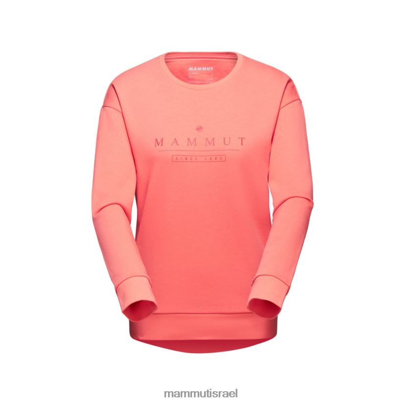 Mammut נשים לוגו צוואר צוואר core ml TV02201034 הַלבָּשָׁה סלמון