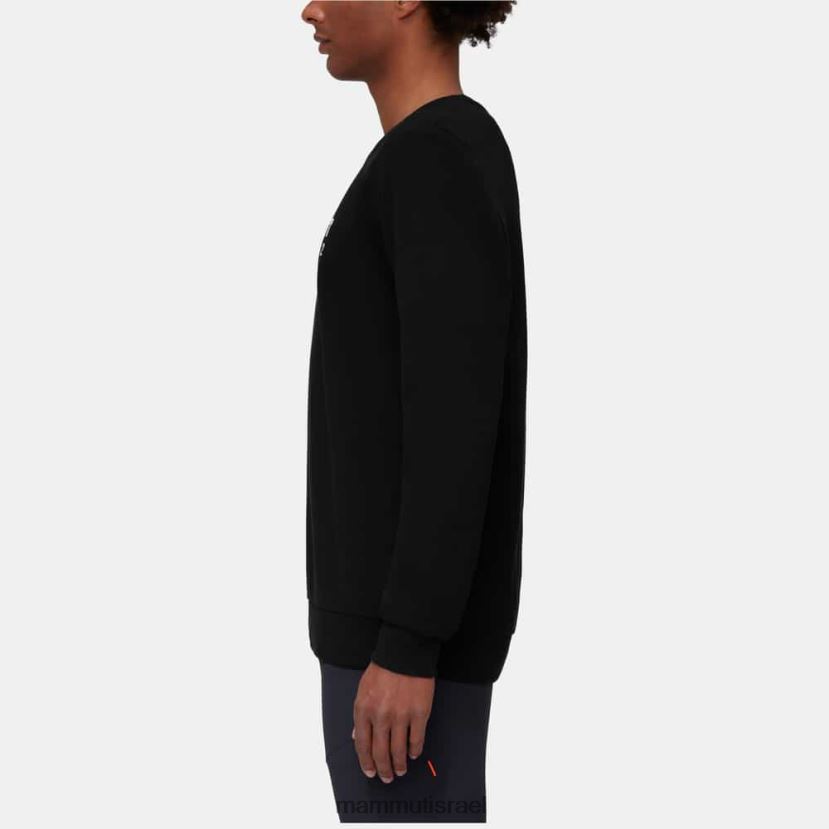 Mammut גברים לוגו צוואר צוואר core ml TV02201036 הַלבָּשָׁה שָׁחוֹר