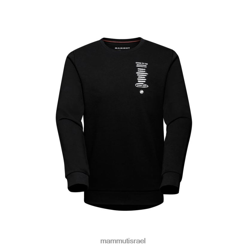 Mammut גברים core ml צוואר צוואר כל יום TV0220245 הַלבָּשָׁה שָׁחוֹר