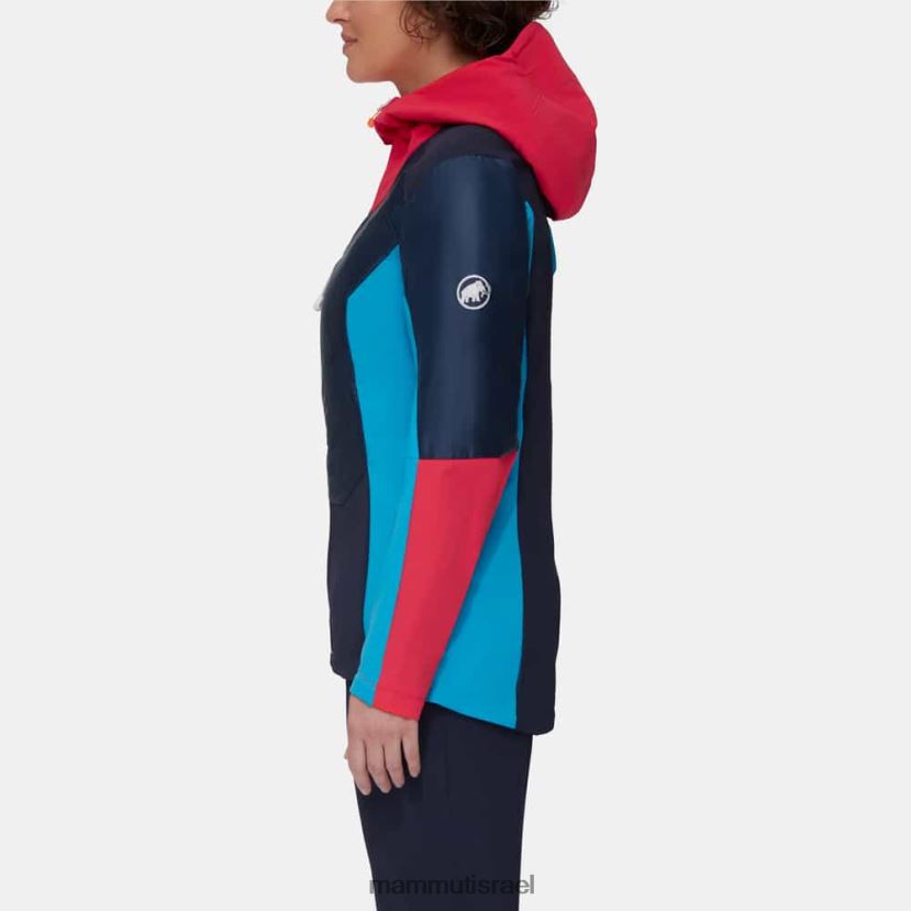 Mammut נשים מעיל קפוצ'ון היברידי של eisfeld so TV022083 הַלבָּשָׁה לילה-אזליה
