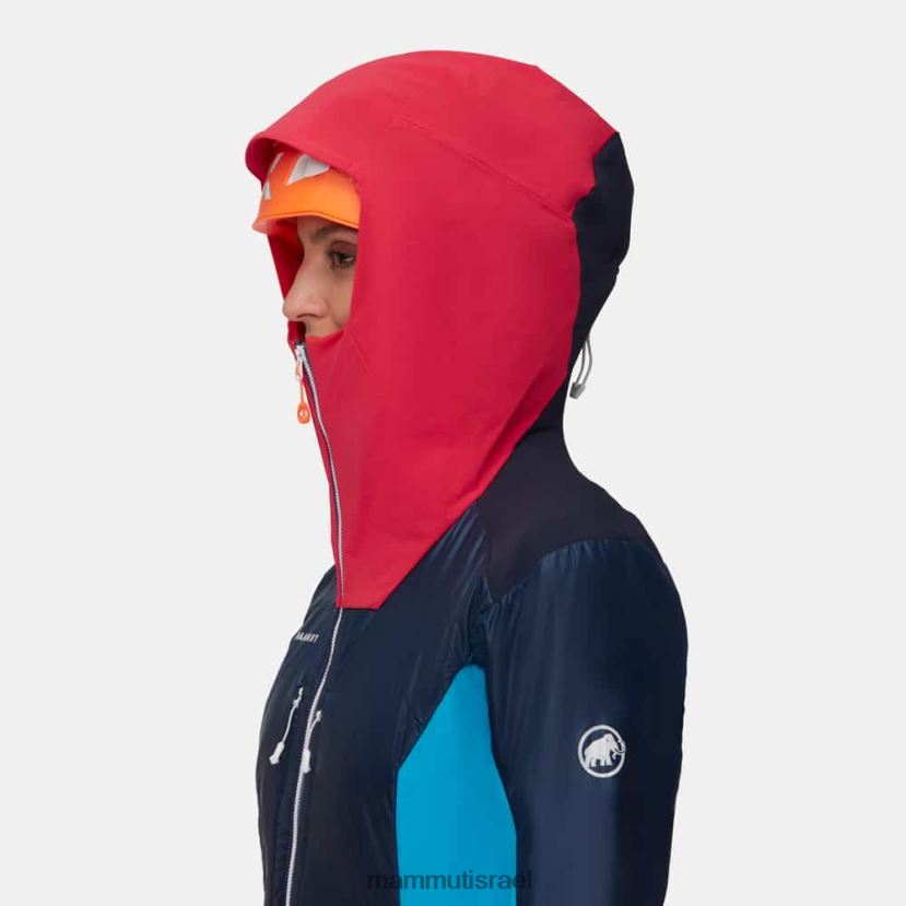 Mammut נשים מעיל קפוצ'ון היברידי של eisfeld so TV022083 הַלבָּשָׁה לילה-אזליה