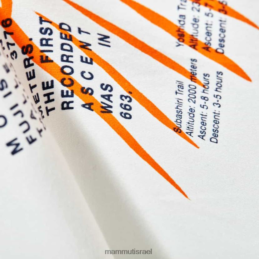 Mammut גברים חולצת טריקו הרים fujiyama TV02201086 הַלבָּשָׁה צבע קרם