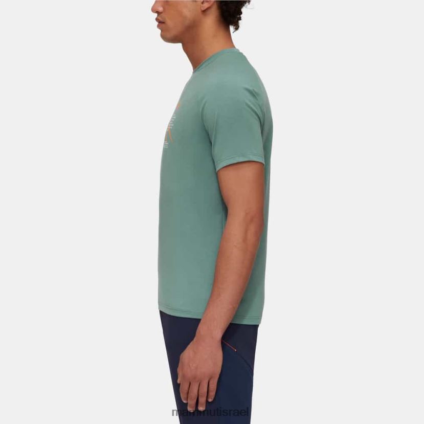 Mammut גברים חולצת טריקו הרים fujiyama TV02201087 הַלבָּשָׁה ירקן כהה