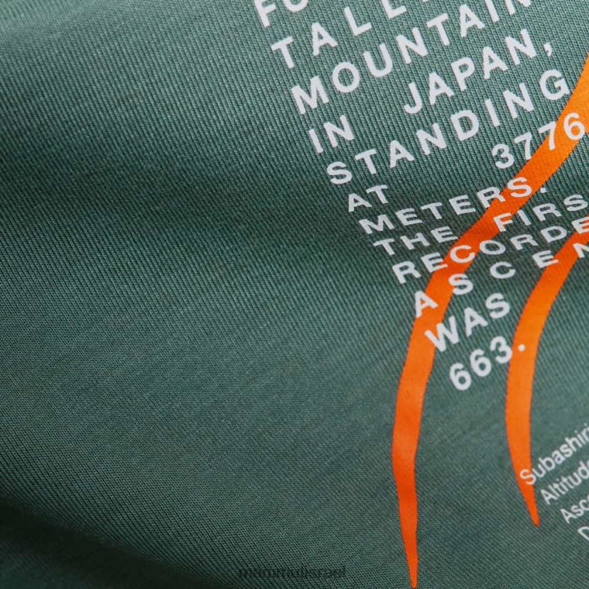 Mammut גברים חולצת טריקו הרים fujiyama TV02201087 הַלבָּשָׁה ירקן כהה