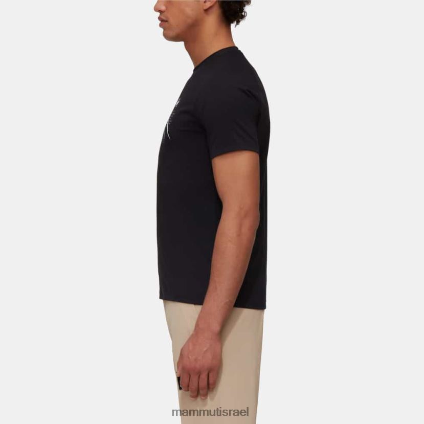 Mammut גברים חולצת טריקו הרים fujiyama TV0220247 הַלבָּשָׁה שָׁחוֹר