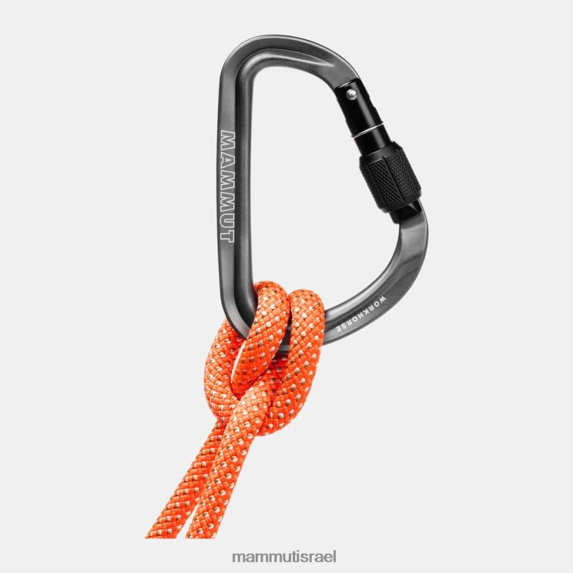 Mammut לִשְׁנֵי הַמִינִים סוס עבודה hms screwgate carabiner TV0220462 צִיוּד אפור